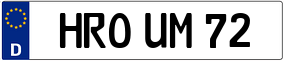 Trailer License Plate